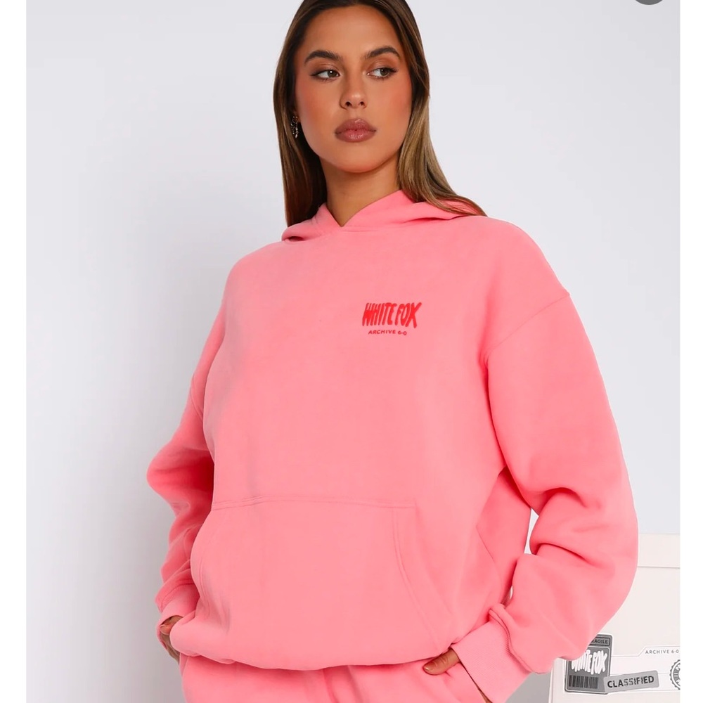 white fox hoodie melon